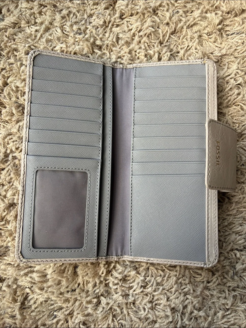 Fossil Women's Leather Wallet in Light Taupe